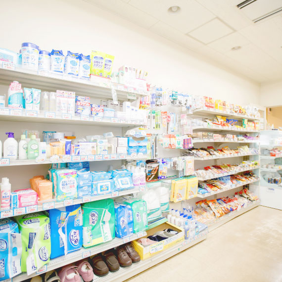 豊富な品揃えで、病院内の生活を彩る